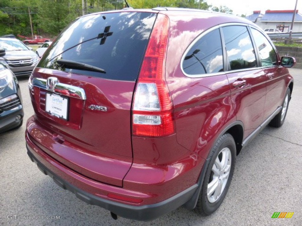 2011 CR-V EX-L 4WD - Tango Red Pearl / Gray photo #5