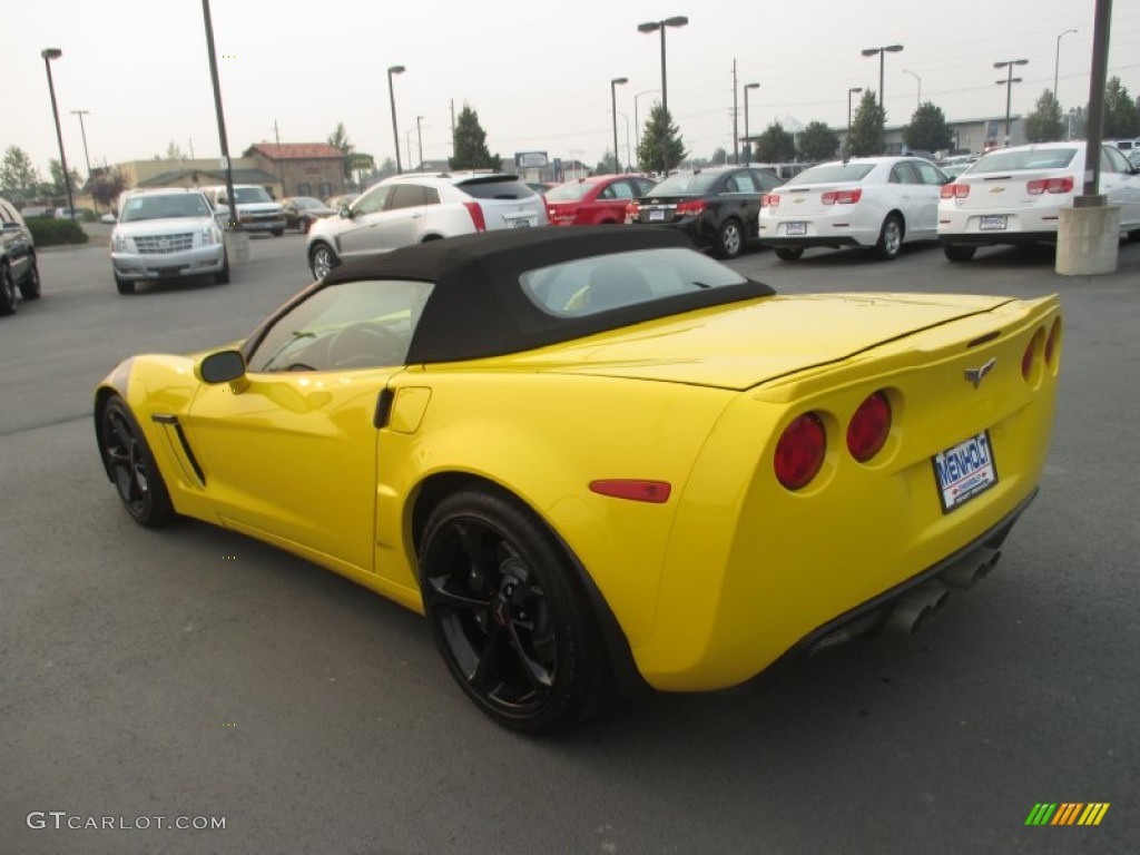 2013 Corvette Grand Sport Convertible - Velocity Yellow Tintcoat / Ebony photo #4