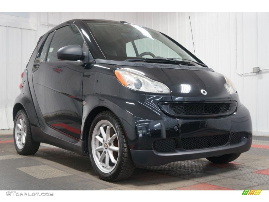 2009 fortwo passion cabriolet - Deep Black / Design Beige photo #5