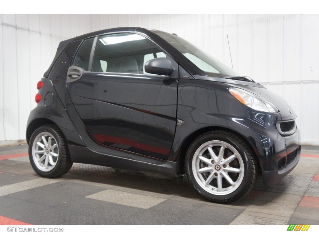 2009 fortwo passion cabriolet - Deep Black / Design Beige photo #6