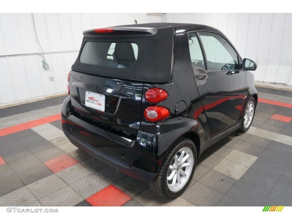 2009 fortwo passion cabriolet - Deep Black / Design Beige photo #8