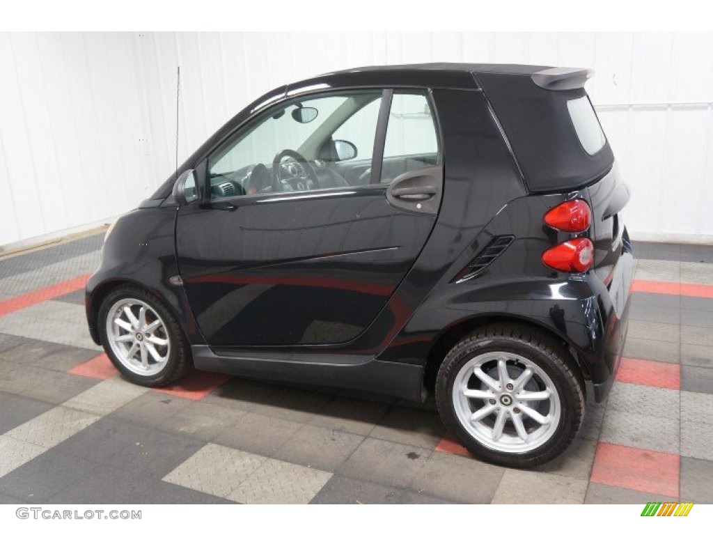 2009 fortwo passion cabriolet - Deep Black / Design Beige photo #11