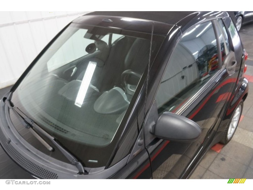 2009 fortwo passion cabriolet - Deep Black / Design Beige photo #12
