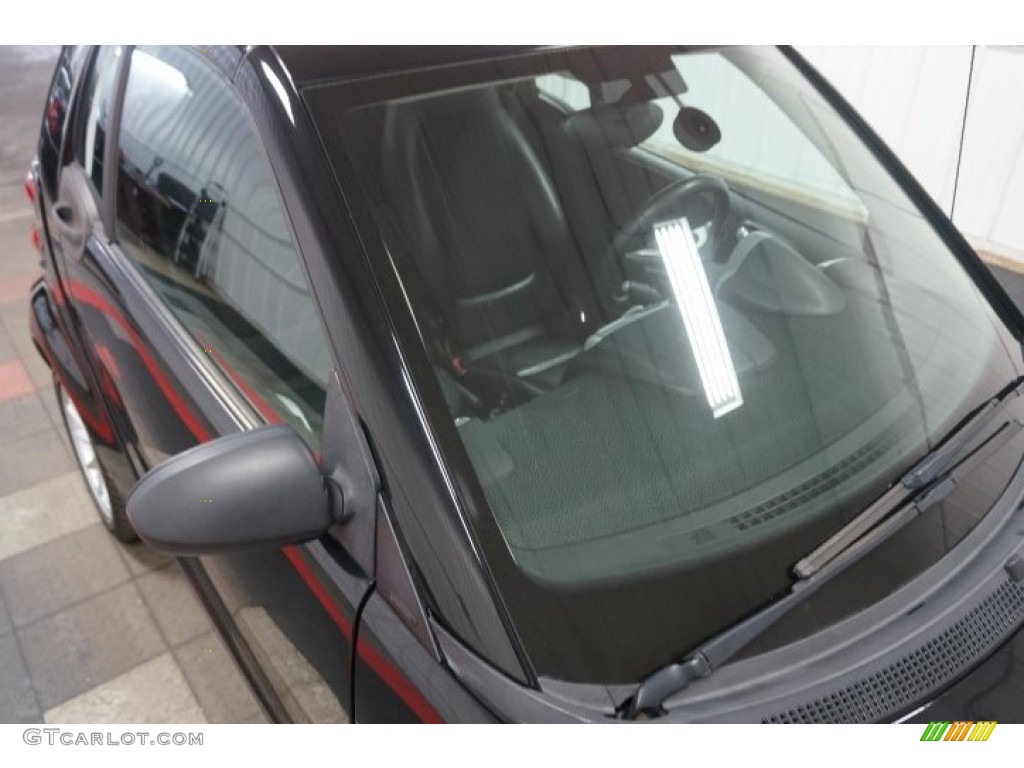 2009 fortwo passion cabriolet - Deep Black / Design Beige photo #18