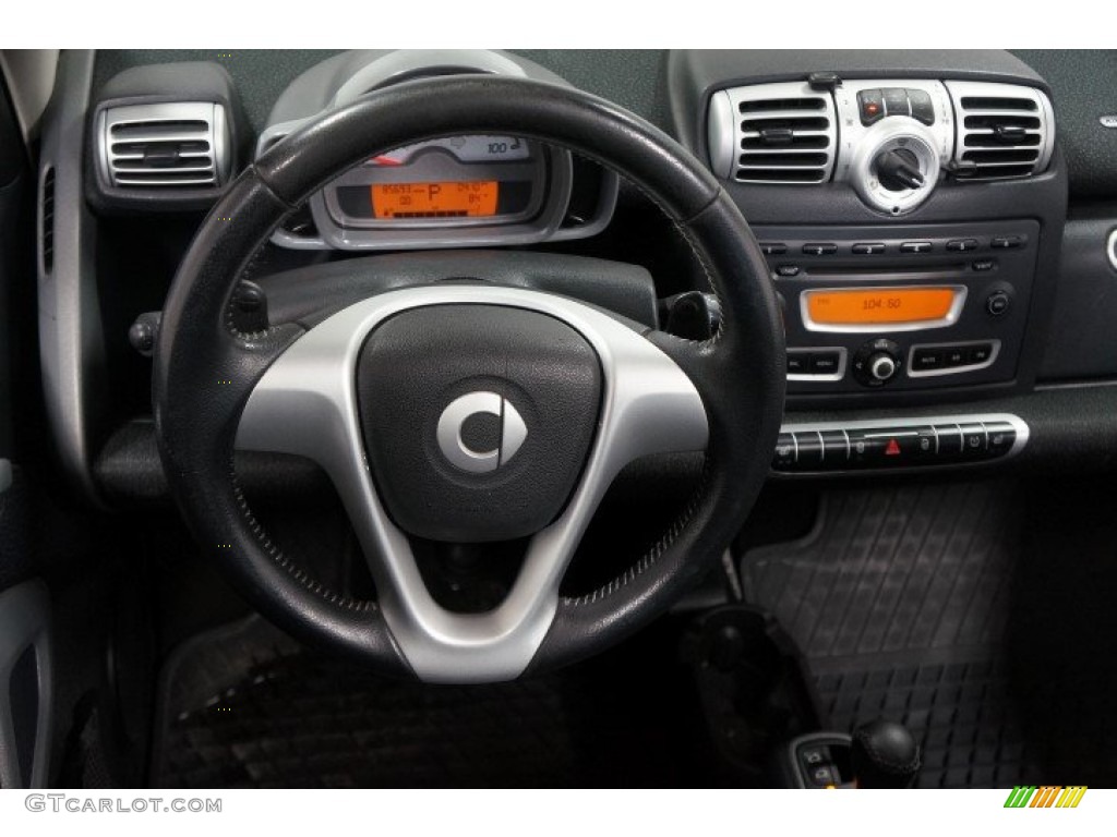 2009 fortwo passion cabriolet - Deep Black / Design Beige photo #28