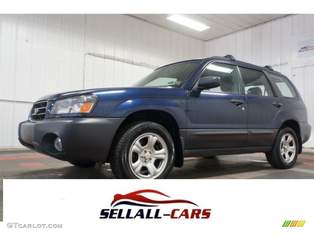 2005 Forester 2.5 X - Regal Blue Pearl / Gray photo #1