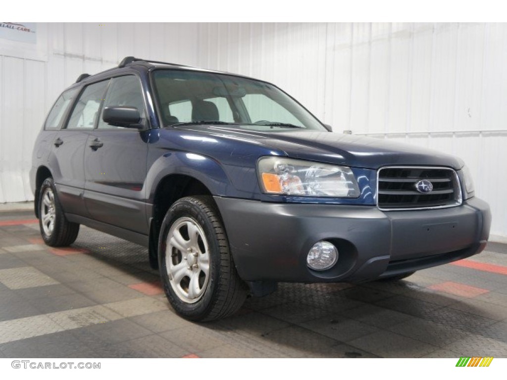 2005 Forester 2.5 X - Regal Blue Pearl / Gray photo #5
