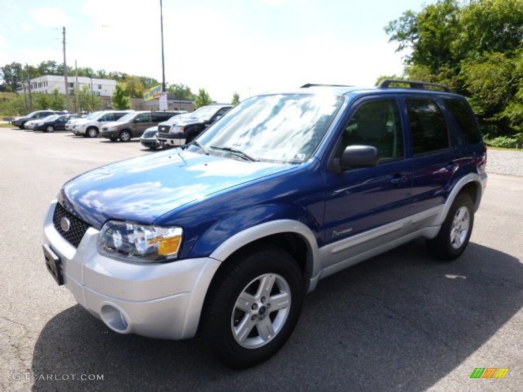 2007 Escape Hybrid 4WD - Vista Blue Metallic / Medium/Dark Flint photo #1