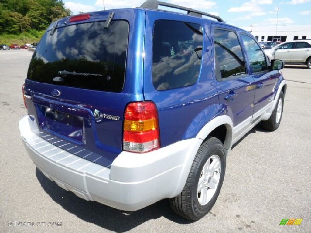 2007 Escape Hybrid 4WD - Vista Blue Metallic / Medium/Dark Flint photo #4