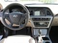 2016 Hyundai Sonata Hybrid Beige Interior Dashboard Photo
