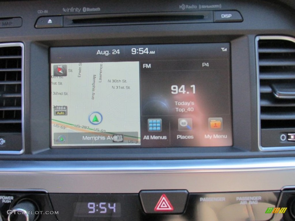 2016 Sonata Hybrid Limited - Eclipse Black / Beige photo #28