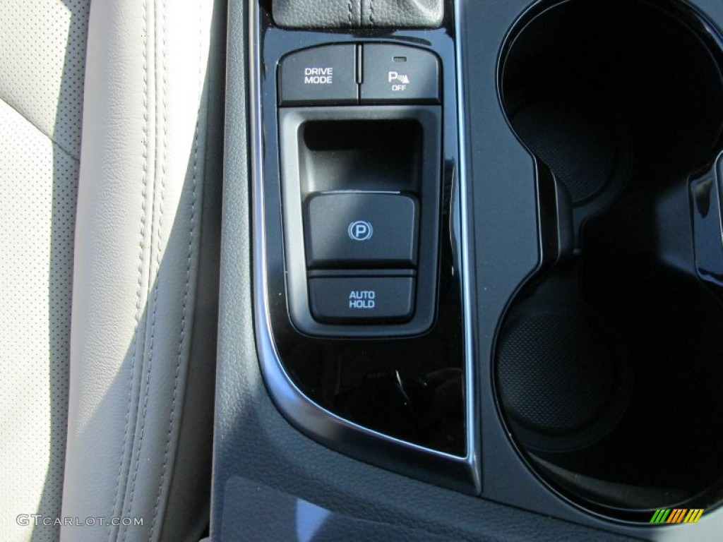 2016 Sonata Hybrid Limited - Eclipse Black / Beige photo #31