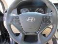 2016 Hyundai Sonata Hybrid Beige Interior Steering Wheel Photo