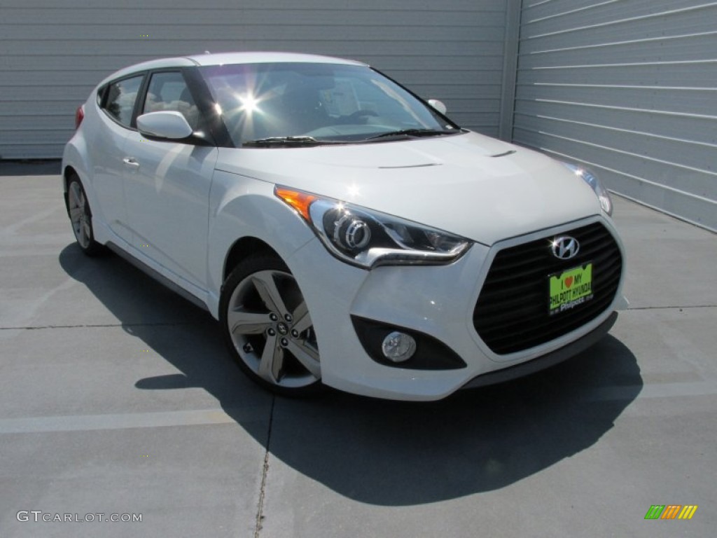2015 Veloster Turbo - Elite White / Black photo #2