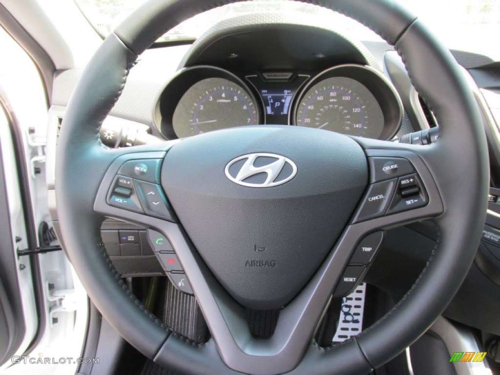 2015 Veloster Turbo - Elite White / Black photo #30