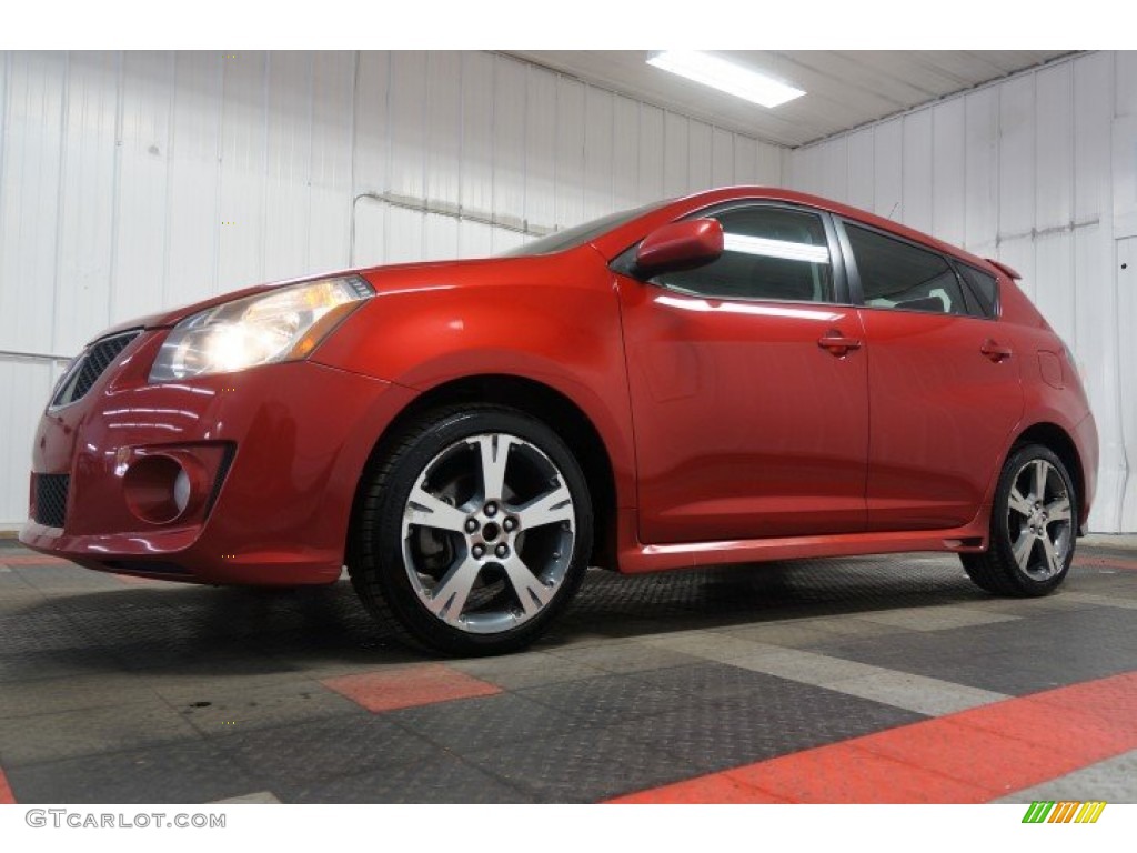 2009 Vibe GT - Red Hot Metallic / Ebony photo #2
