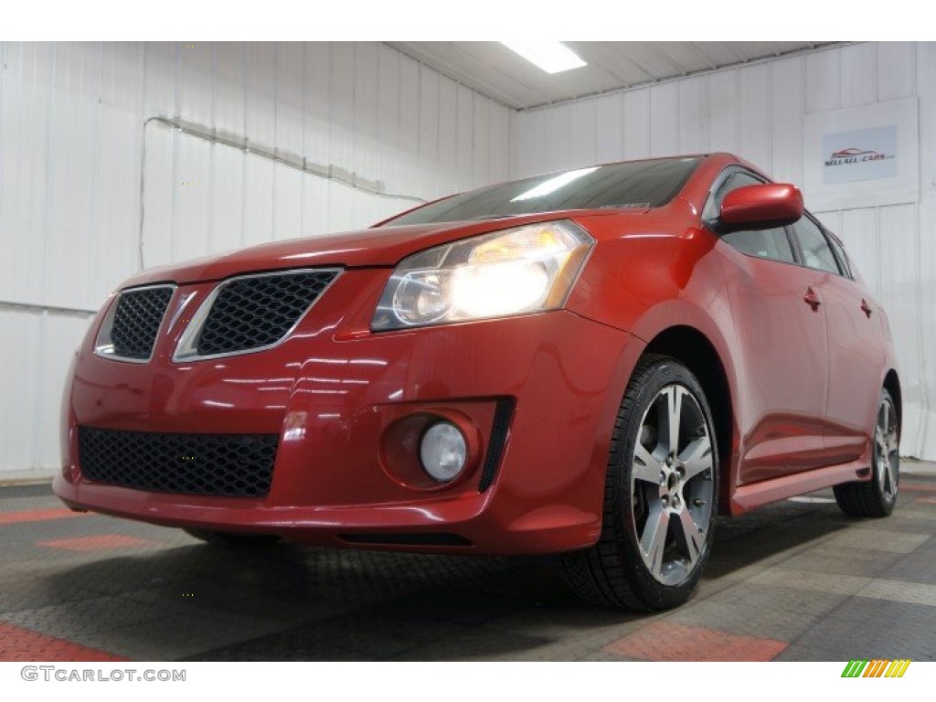2009 Vibe GT - Red Hot Metallic / Ebony photo #3