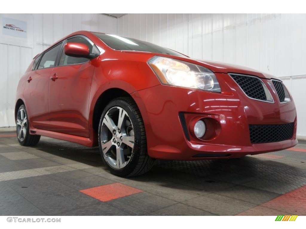 2009 Vibe GT - Red Hot Metallic / Ebony photo #5