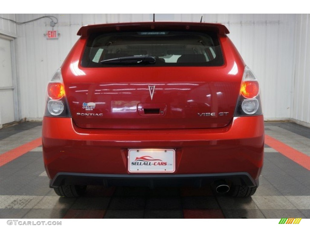 2009 Vibe GT - Red Hot Metallic / Ebony photo #9