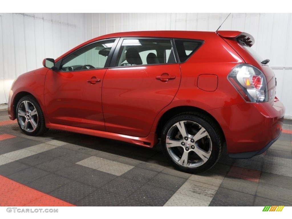 2009 Vibe GT - Red Hot Metallic / Ebony photo #11