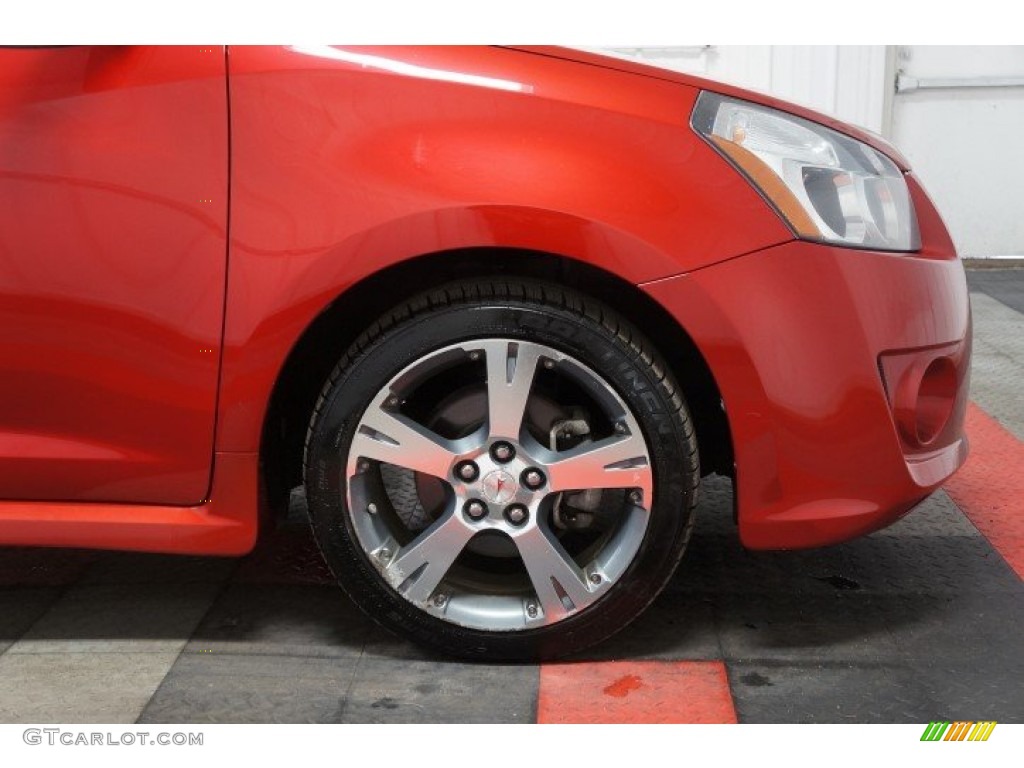 2009 Vibe GT - Red Hot Metallic / Ebony photo #38