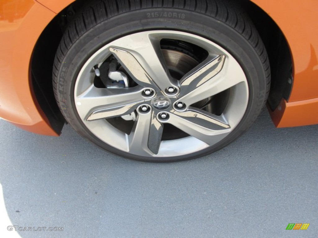 2015 Veloster Turbo - Vitamin C / Black photo #11