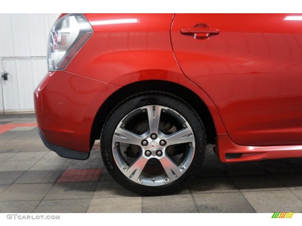 2009 Vibe GT - Red Hot Metallic / Ebony photo #45