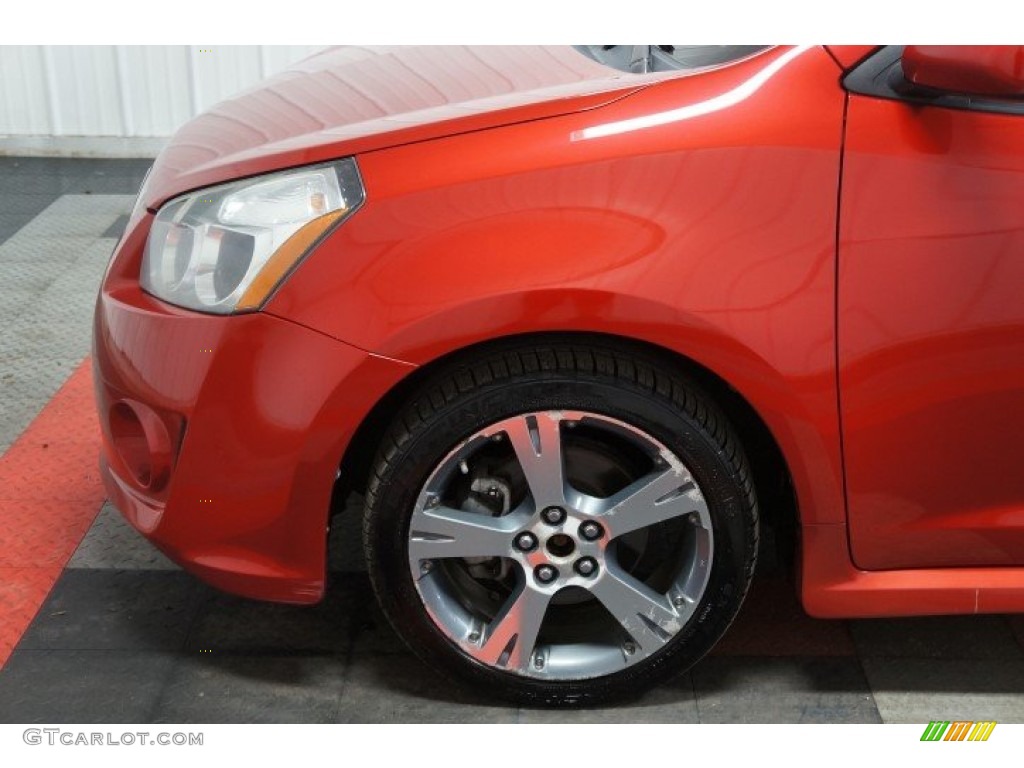 2009 Vibe GT - Red Hot Metallic / Ebony photo #61