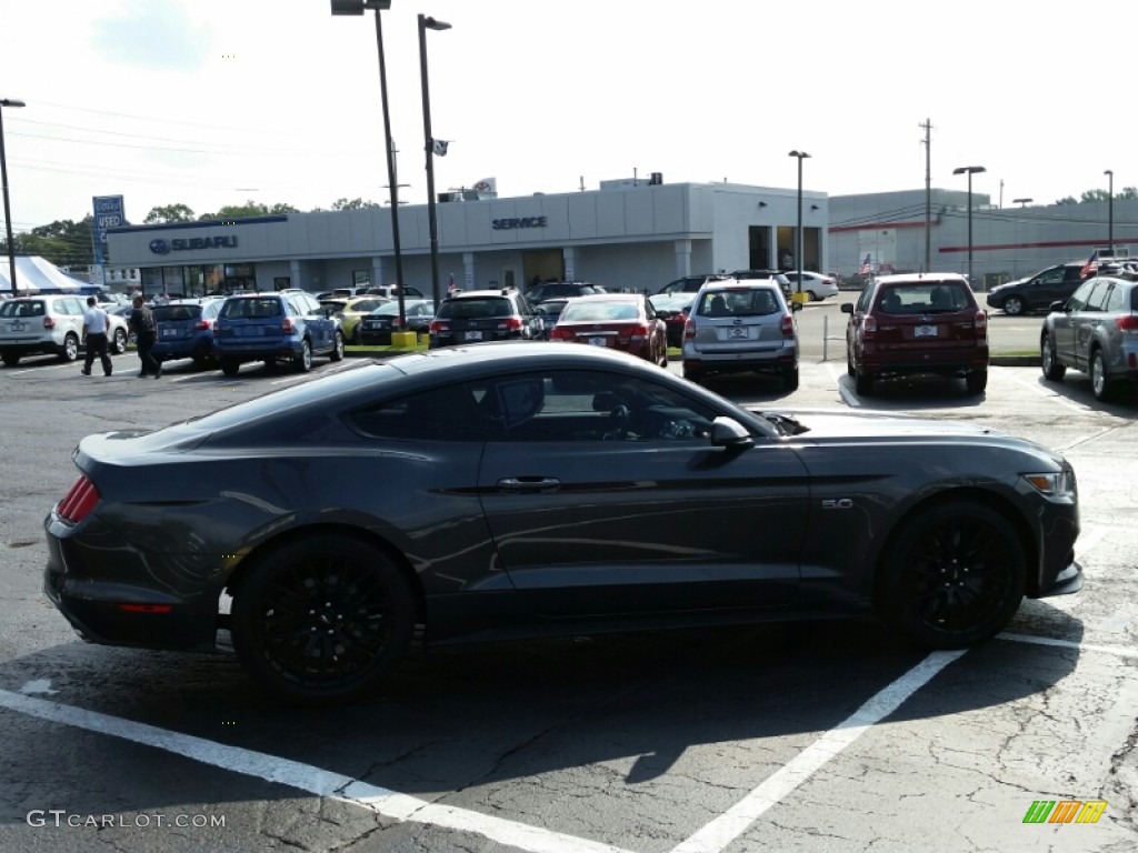 2015 Mustang GT Coupe - Magnetic Metallic / Ebony photo #6