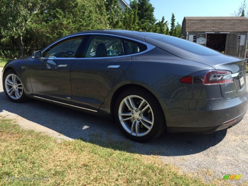 2013 Model S  - Grey Metallic / Black photo #2