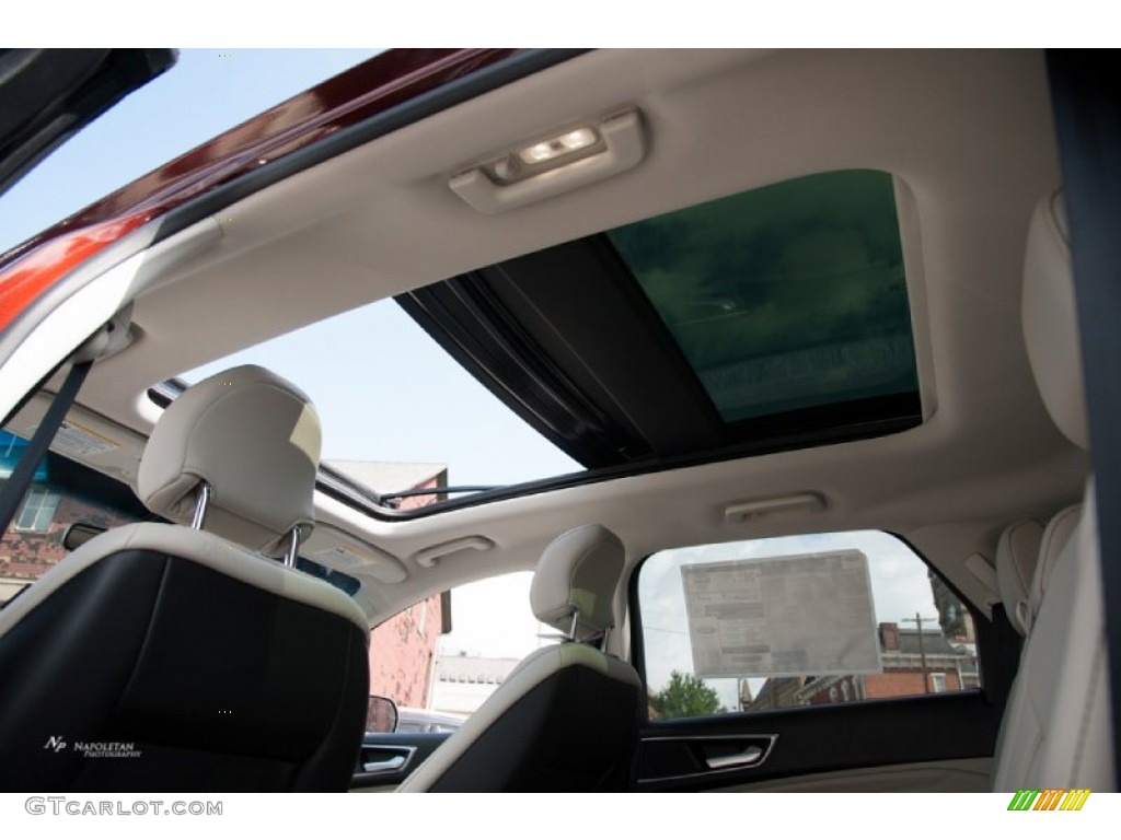 2015 Edge Titanium AWD - Bronze Fire Metallic / Dune photo #11