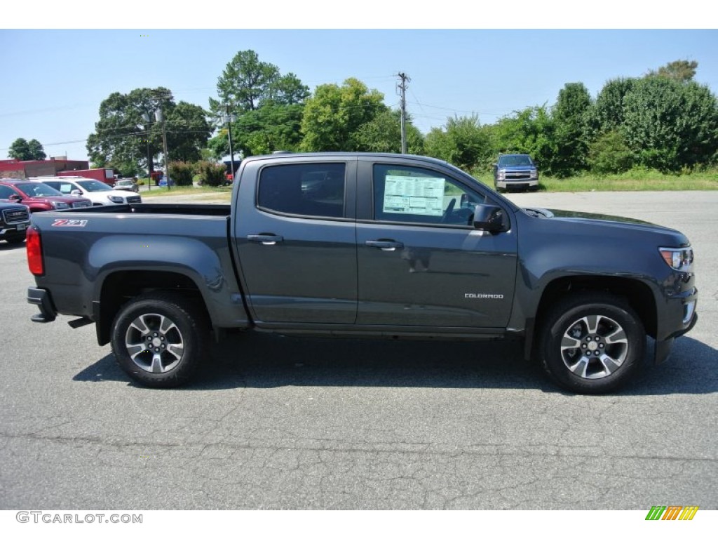 Cyber Gray Metallic 2016 Chevrolet Colorado Z71 Crew Cab Exterior Photo #106623817
