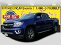 2016 Laser Blue Chevrolet Colorado Z71 Crew Cab 4x4  photo #1