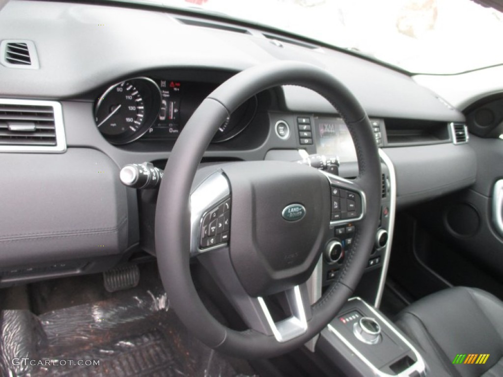 2016 Land Rover Discovery Sport HSE 4WD Ebony Steering Wheel Photo #106624990