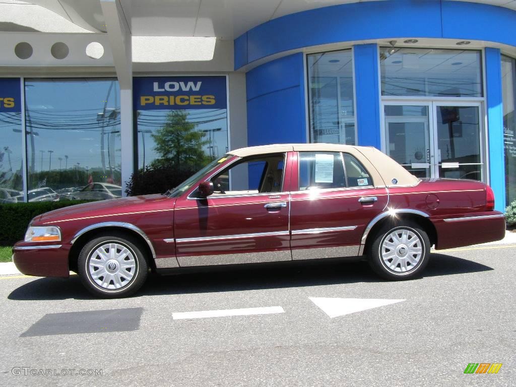 2004 Grand Marquis GS - Dark Toreador Red Metallic / Medium Parchment photo #3