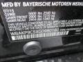 668: Jet Black 2016 BMW 5 Series 550i xDrive Sedan Color Code