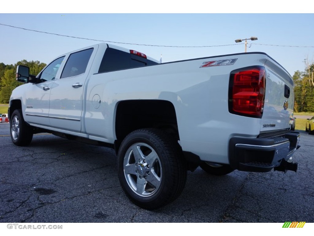 2015 Silverado 2500HD LTZ Crew Cab 4x4 - Summit White / Cocoa/Dune photo #5