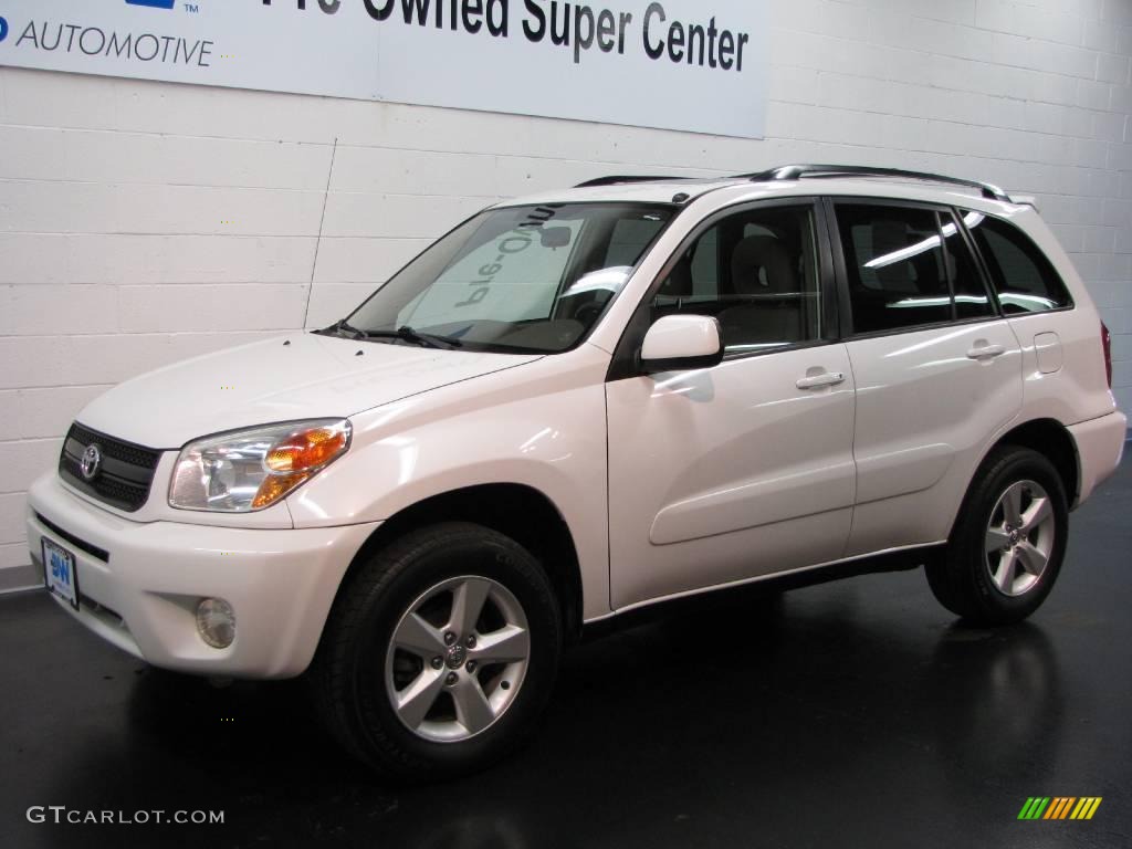 2004 RAV4  - Super White / Taupe photo #2