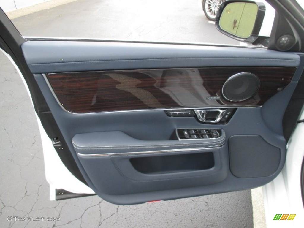2015 Jaguar XJ XJL Portfolio Navy/Navy Door Panel Photo #106628029