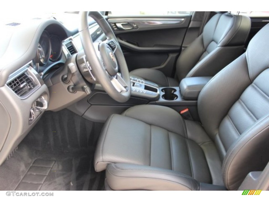 Black Interior 2015 Porsche Macan Turbo Photo #106628881