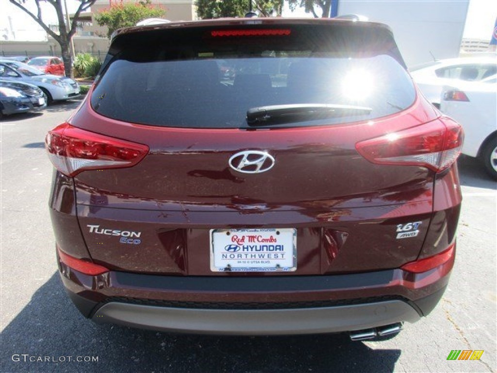 2016 Tucson Eco AWD - Ruby Wine / Beige photo #5