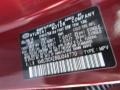 S5W: Ruby Wine 2016 Hyundai Tucson Eco AWD Color Code