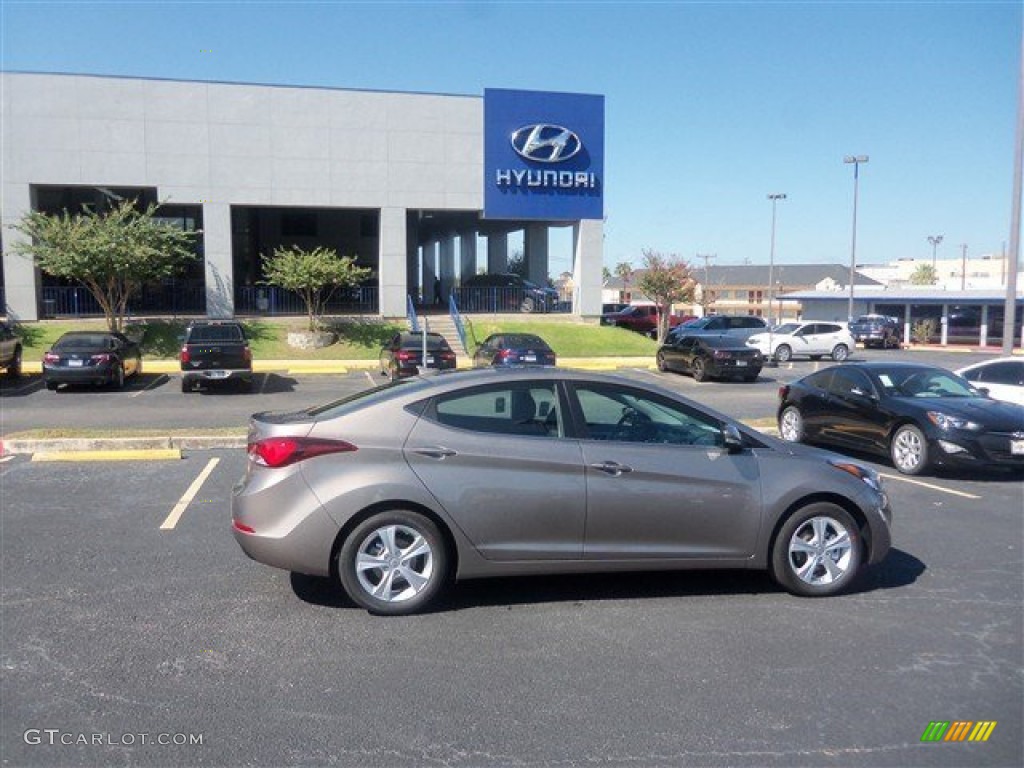 2016 Elantra Value Edition - Desert Bronze / Black photo #8