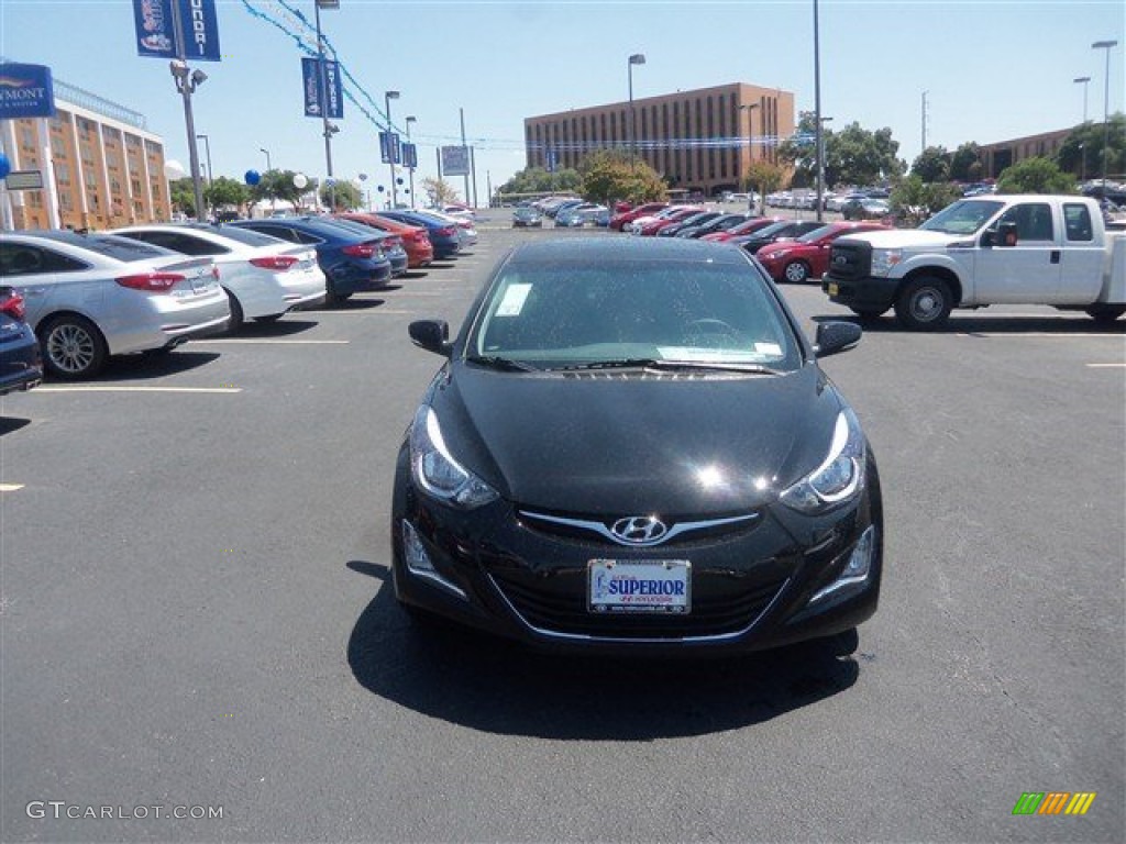 2016 Elantra Value Edition - Phantom Black / Black photo #2