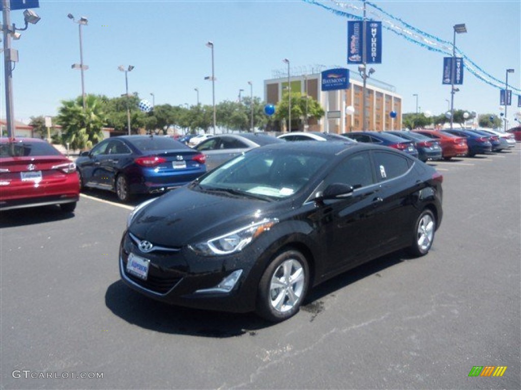 2016 Elantra Value Edition - Phantom Black / Black photo #3