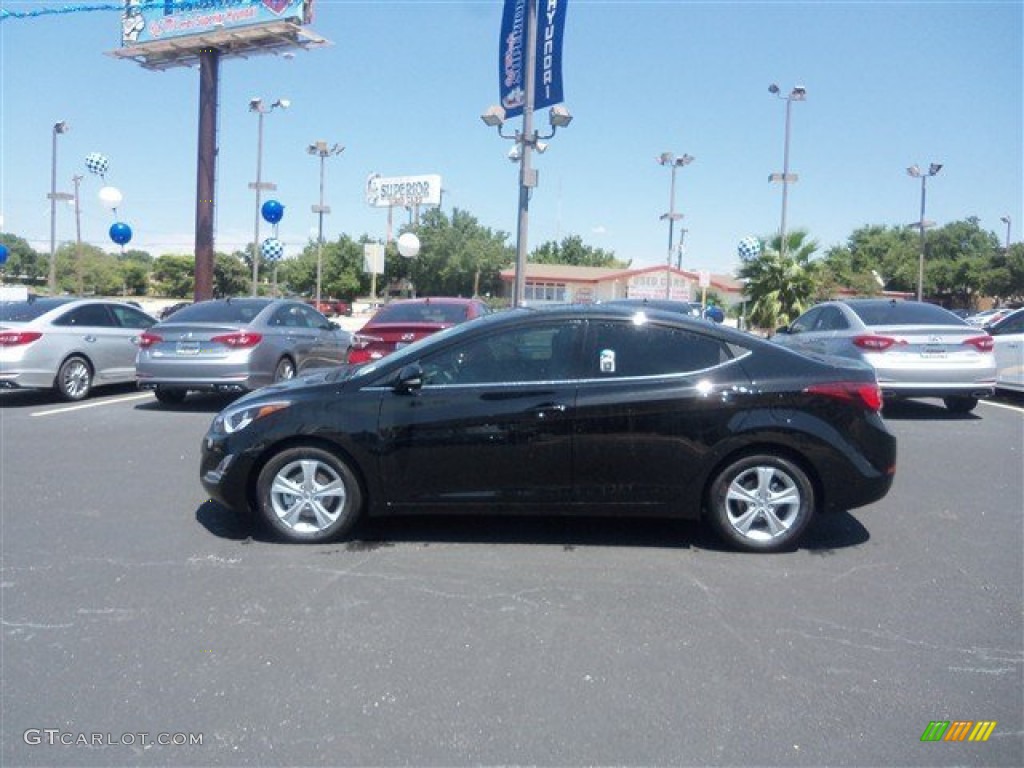 2016 Elantra Value Edition - Phantom Black / Black photo #4