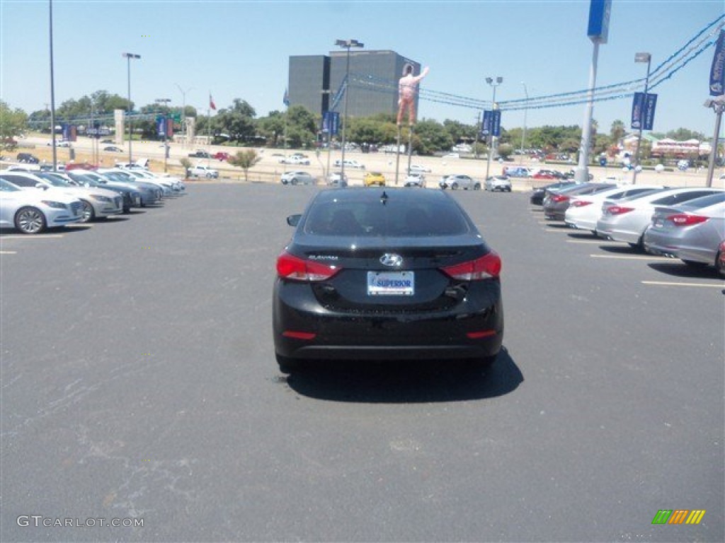 2016 Elantra Value Edition - Phantom Black / Black photo #6