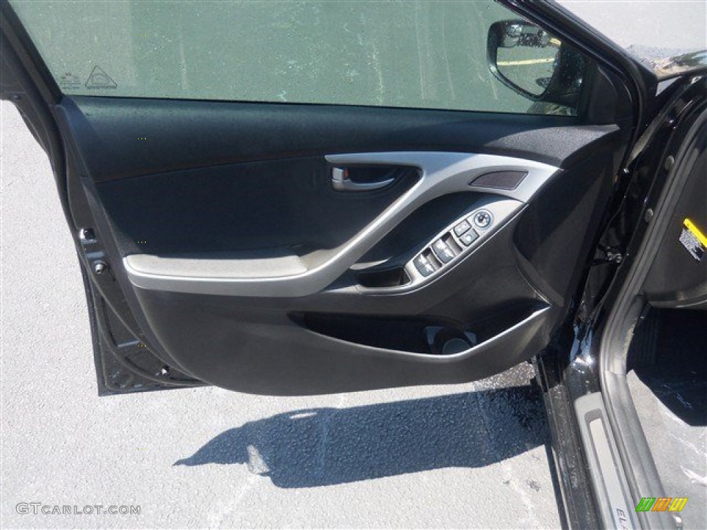 2016 Elantra Value Edition - Phantom Black / Black photo #14