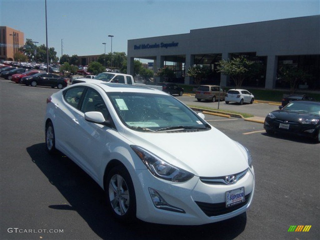 2016 Elantra Value Edition - White / Beige photo #1