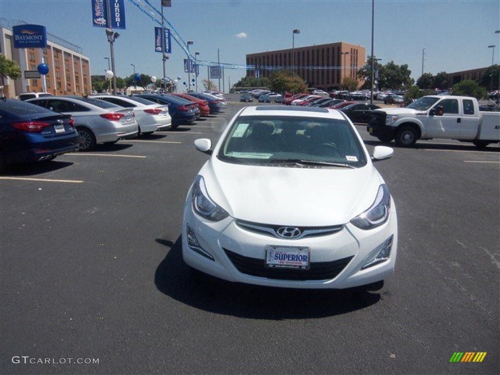 2016 Elantra Value Edition - White / Beige photo #2
